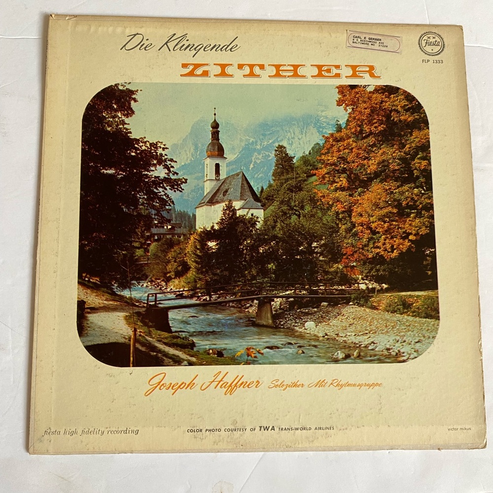 Joseph Haffner: Die Klingende Zither. Vintage Vinyl Record